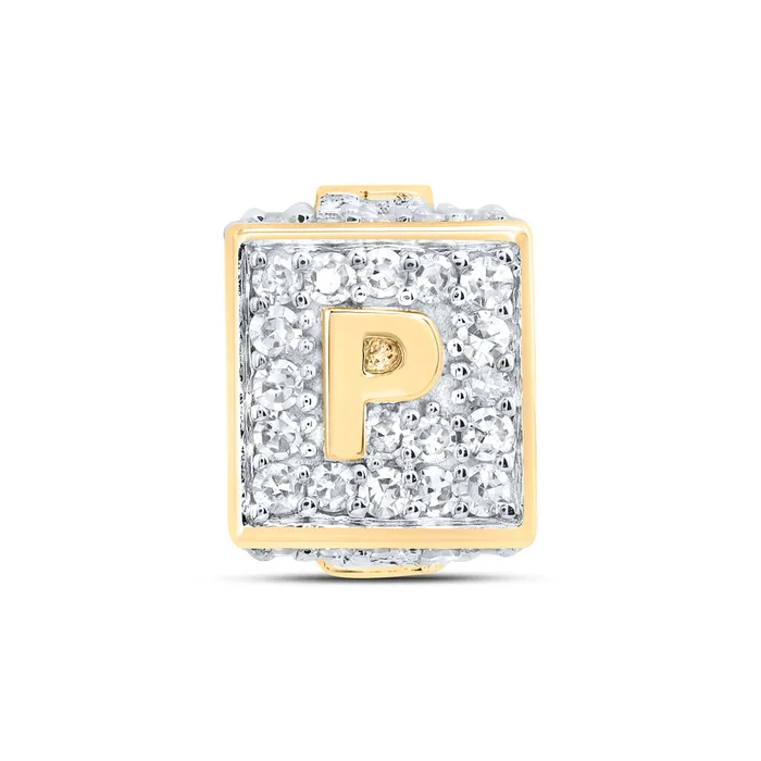 GND Bracelets 10Kt Gold 13CtwDia Nk Fashion Initial P Bracelet Box