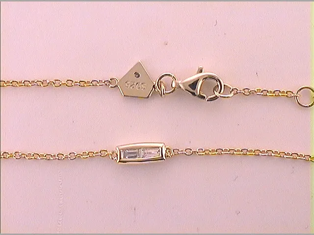GND Bracelets YellowTone Sterling 112 CtDia Cn Ladies Baguette Bracelet 135 grams GND Bracelets YellowTone Sterling 112 CtDia Cn Ladies Baguette Bracelet 135 grams