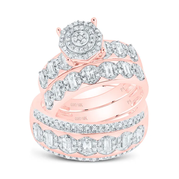 GND Rings 34CtwDia P1 Round Trio Ring 655 grams