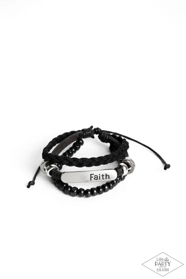 Let Faith Be Your Guide Black Leather Silver Faith Plate Slide Bracelet Paparazzi Paparazzi Accessories Bracelets Let Faith Be Your Guide Black Leather Silver Faith Plate Slide Bracelet Paparazzi Paparazzi Accessories Bracelets