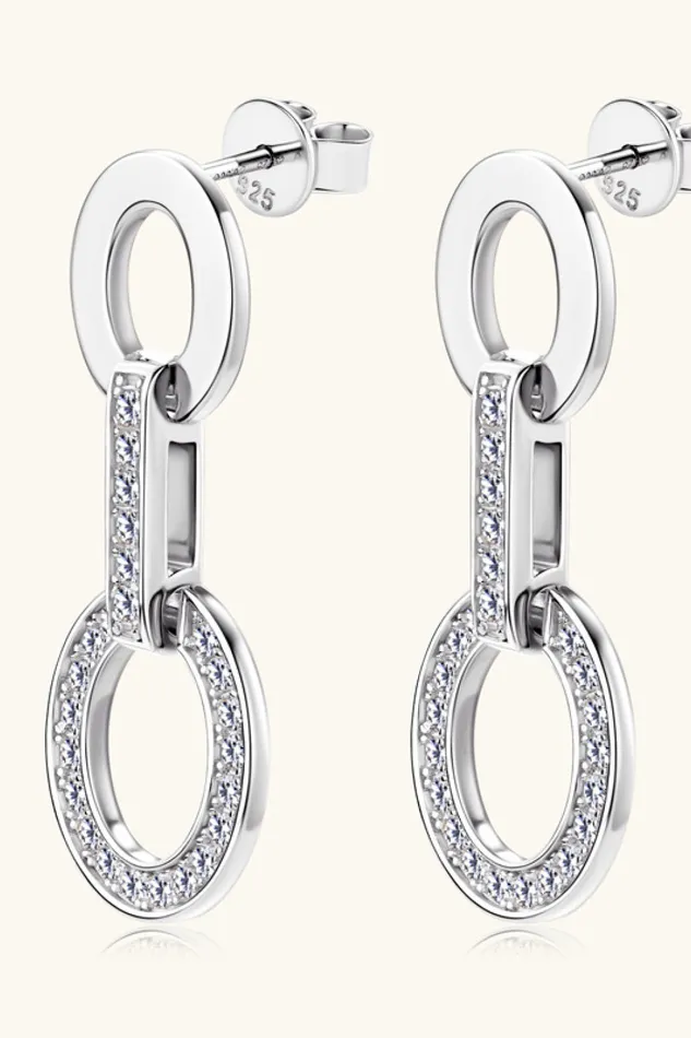 Moissanite 925 Sterling Silver Earrings Trendsi Earrings