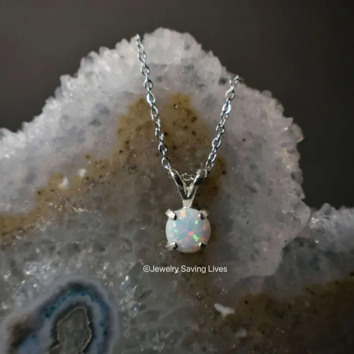 Necklaces Fire Opal Necklace JSL