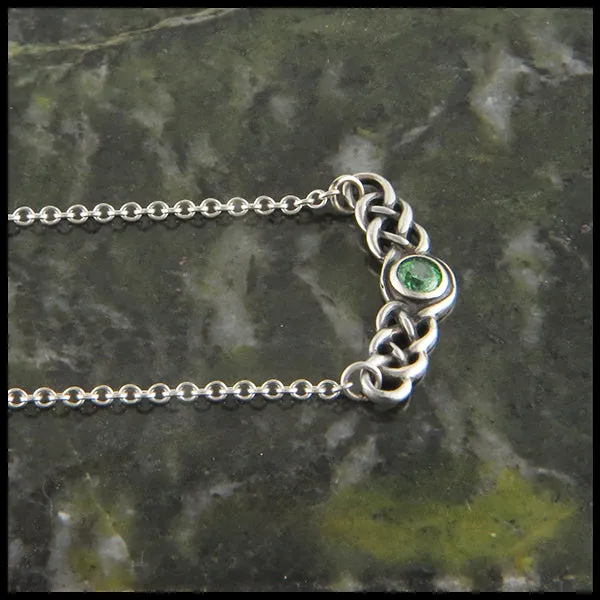 Necklaces Walker Metalsmiths Celtic Jewelry Love knot Birthstone Necklace in Silver