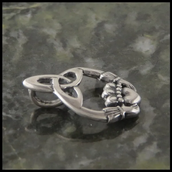 Necklaces Walker Metalsmiths Trinity Claddagh Pendant in Silver
