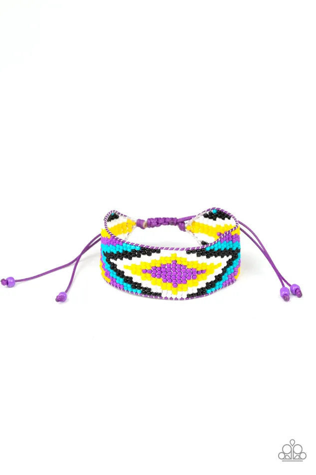 Paparazzi Accessories Bracelets Beautifully Badlands Paparazzi Purple Yellow Black Seed Bead Slide Bracelet Paparazzi Accessories Bracelets Beautifully Badlands Paparazzi Purple Yellow Black Seed Bead Slide Bracelet