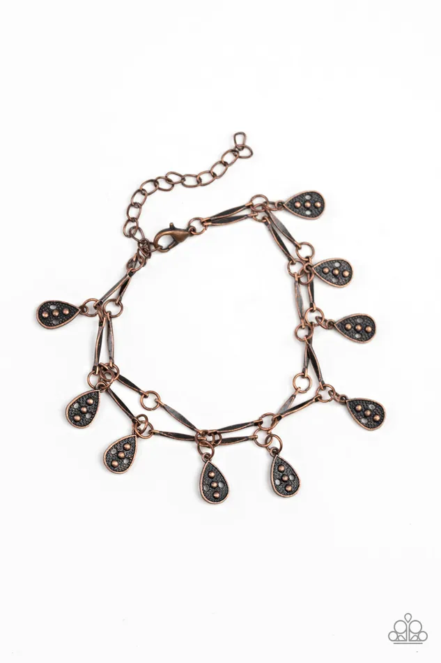 Paparazzi Accessories Bracelets Gypsy Glee Copper Teardrop Dainty Bracelet Paparazzi Paparazzi Accessories Bracelets Gypsy Glee Copper Teardrop Dainty Bracelet Paparazzi