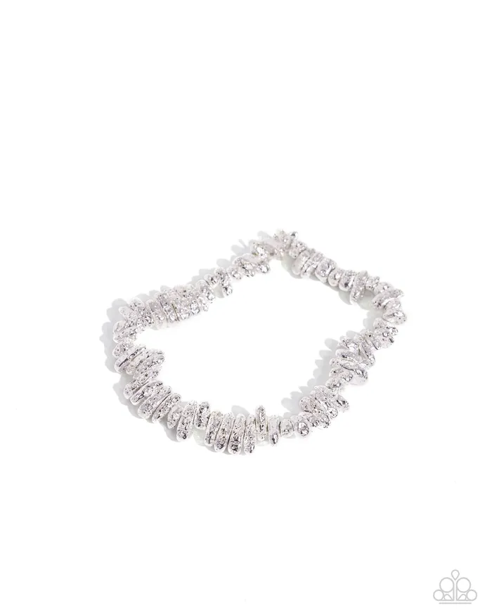 Paparazzi Accessories Bracelets Moon Mecca Silver Shiny Bead Urban Stretchy Bracelet Paparazzi Paparazzi Accessories Bracelets Moon Mecca Silver Shiny Bead Urban Stretchy Bracelet Paparazzi
