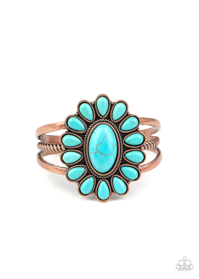 Paparazzi Accessories Bracelets Sedona Spring Copper Turquoise Stone Cuff Bracelet Paparazzi Paparazzi Accessories Bracelets Sedona Spring Copper Turquoise Stone Cuff Bracelet Paparazzi