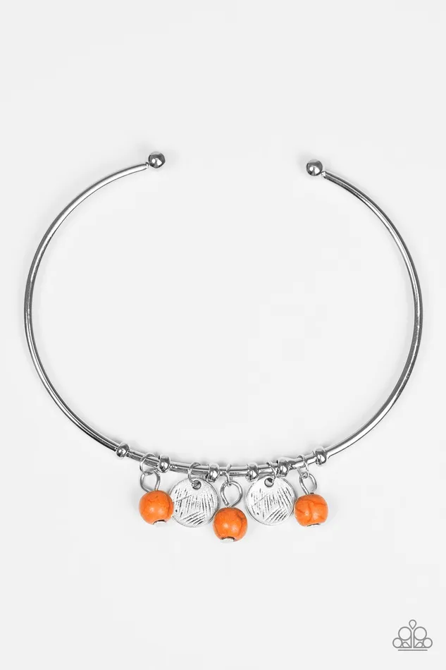 Paparazzi Accessories Bracelets Totally Tahoe Paparazzi Orange Bead Silver Disc Bracelet Paparazzi Accessories Bracelets Totally Tahoe Paparazzi Orange Bead Silver Disc Bracelet