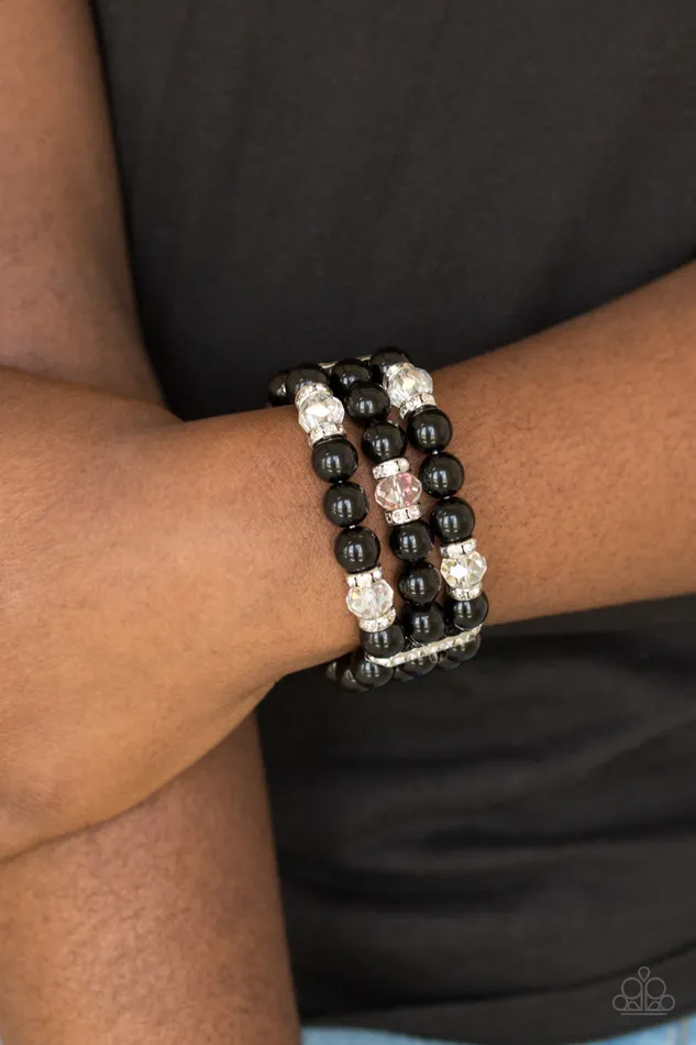 Paparazzi Accessories Bracelets Undeniably Dapper Paparazzi Black and Crystal Bead Rhinestone Stretchy Bracelet Paparazzi Accessories Bracelets Undeniably Dapper Paparazzi Black and Crystal Bead Rhinestone Stretchy Bracelet