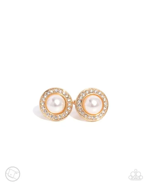 Paparazzi Accessories Earrings Protective Pearls Gold White Pearl Cuff Links Paparazzi Paparazzi Accessories Earrings Protective Pearls Gold White Pearl Cuff Links Paparazzi