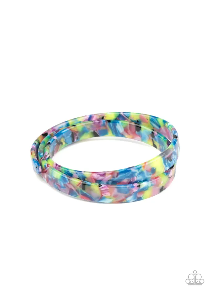 Paparazzi Accessories In The HAUTE Zone Multi Colored Tortoise Shell Acrylic Infinity Wrap Coil Bracelet Paparazzi Bracelets Paparazzi Accessories In The HAUTE Zone Multi Colored Tortoise Shell Acrylic Infinity Wrap Coil Bracelet Paparazzi Bracelets