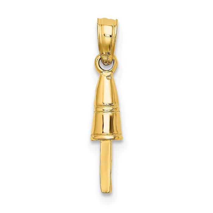 Qgold Charm Necklaces 14k Yellow Gold 345 mm 3D Buoy Charm 072 grams Qgold Charm Necklaces 14k Yellow Gold 345 mm 3D Buoy Charm 072 grams