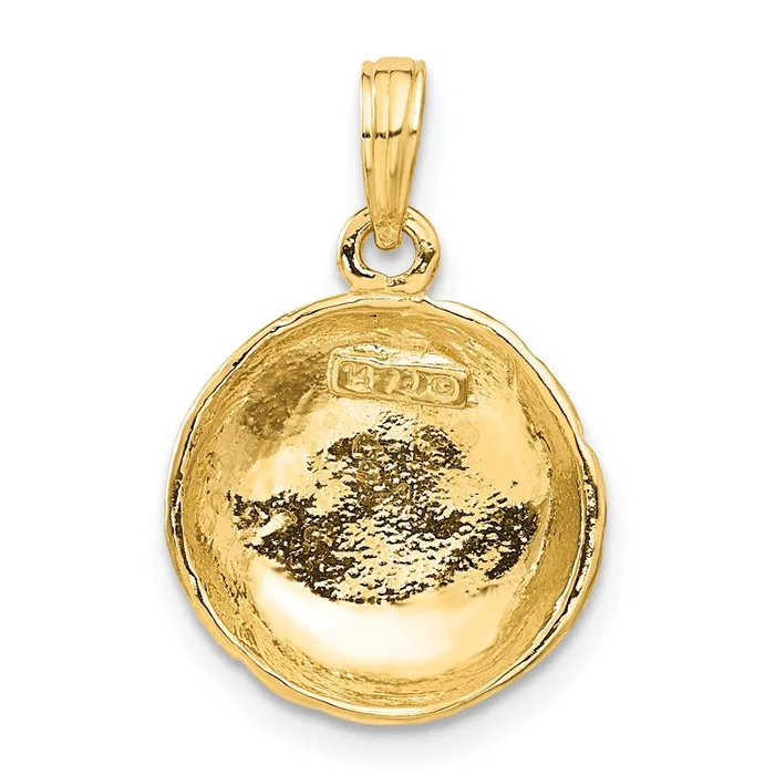 Qgold PreStyled Sets 14k Yellow Gold 15 mm Polished OpenBacked Volleyball Pendant 208 grams Qgold PreStyled Sets 14k Yellow Gold 15 mm Polished OpenBacked Volleyball Pendant 208 grams