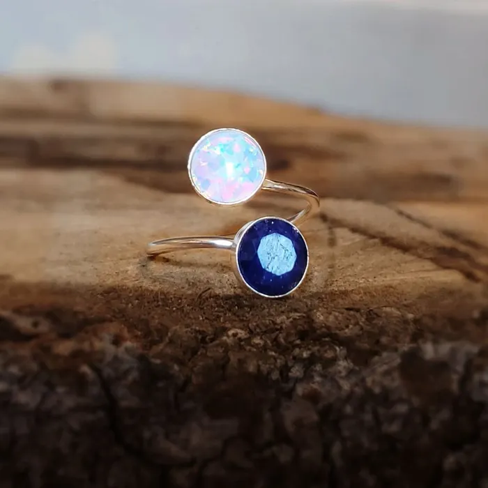 Rings JSL Sapphire and Opal Ring