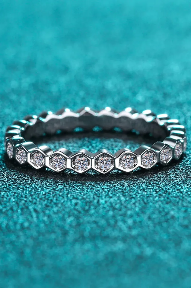 Rings Trendsi Moissanite 925 Sterling Silver Eternity Ring