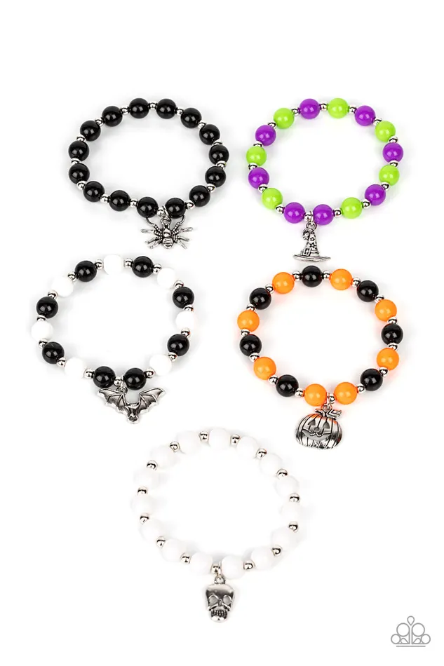 Starlet Shimmer Halloween Charm Stretchy Bracelet Set of 5 Kit 5437 Paparazzi Paparazzi Accessories Bracelets Starlet Shimmer Halloween Charm Stretchy Bracelet Set of 5 Kit 5437 Paparazzi Paparazzi Accessories Bracelets