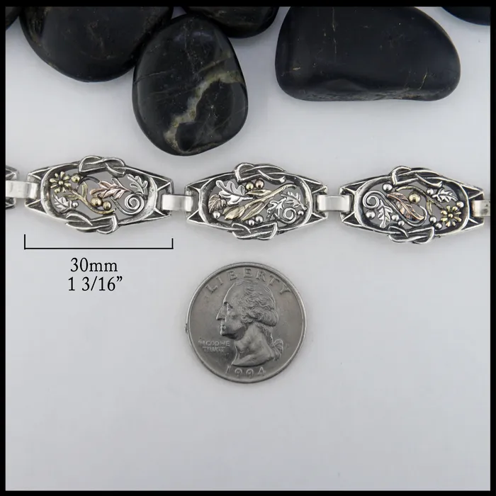 Walker Metalsmiths Bracelets Oak Leaf Link Bracelet
