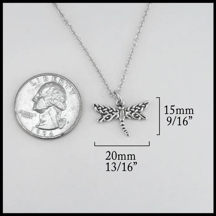 Walker Metalsmiths Earrings Dainty Dragonfly Pendant and Earring Set