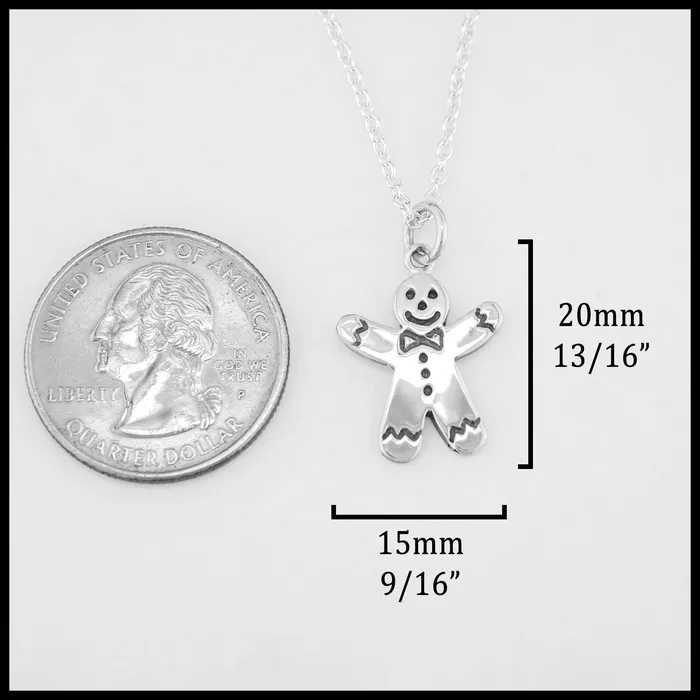 Walker Metalsmiths Gingerbread Pendant and Earring Set in Silver Earrings