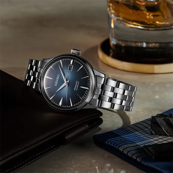 Watches Seiko Seiko Presage SRPB41 Presage Dark Blue Dial Watch