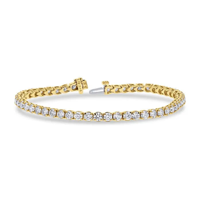 Yellow Gold Diamond Tennis Bracelet GN Diamonds Bracelets