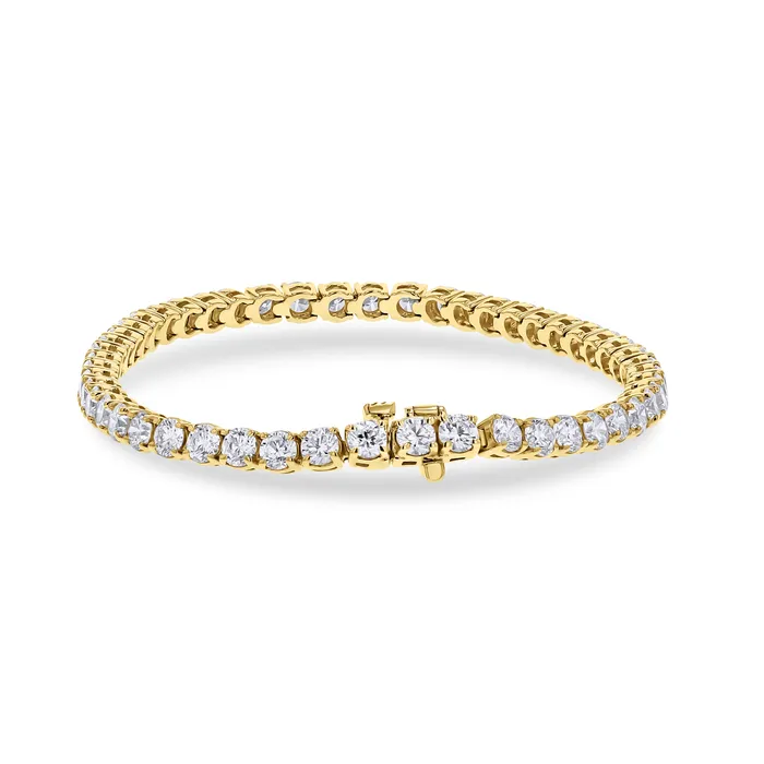 Yellow Gold Diamond Tennis Bracelet GN Diamonds Bracelets