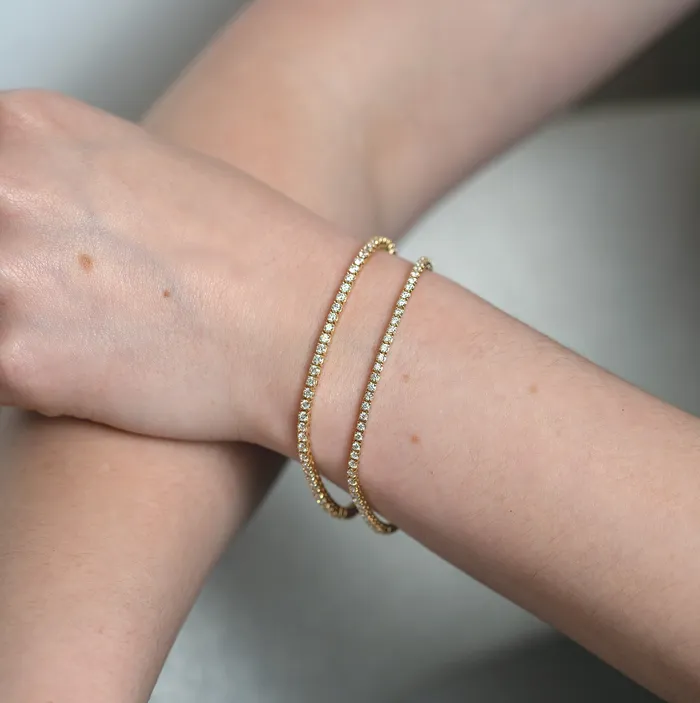 Yellow Gold Diamond Tennis Bracelet GN Diamonds Bracelets